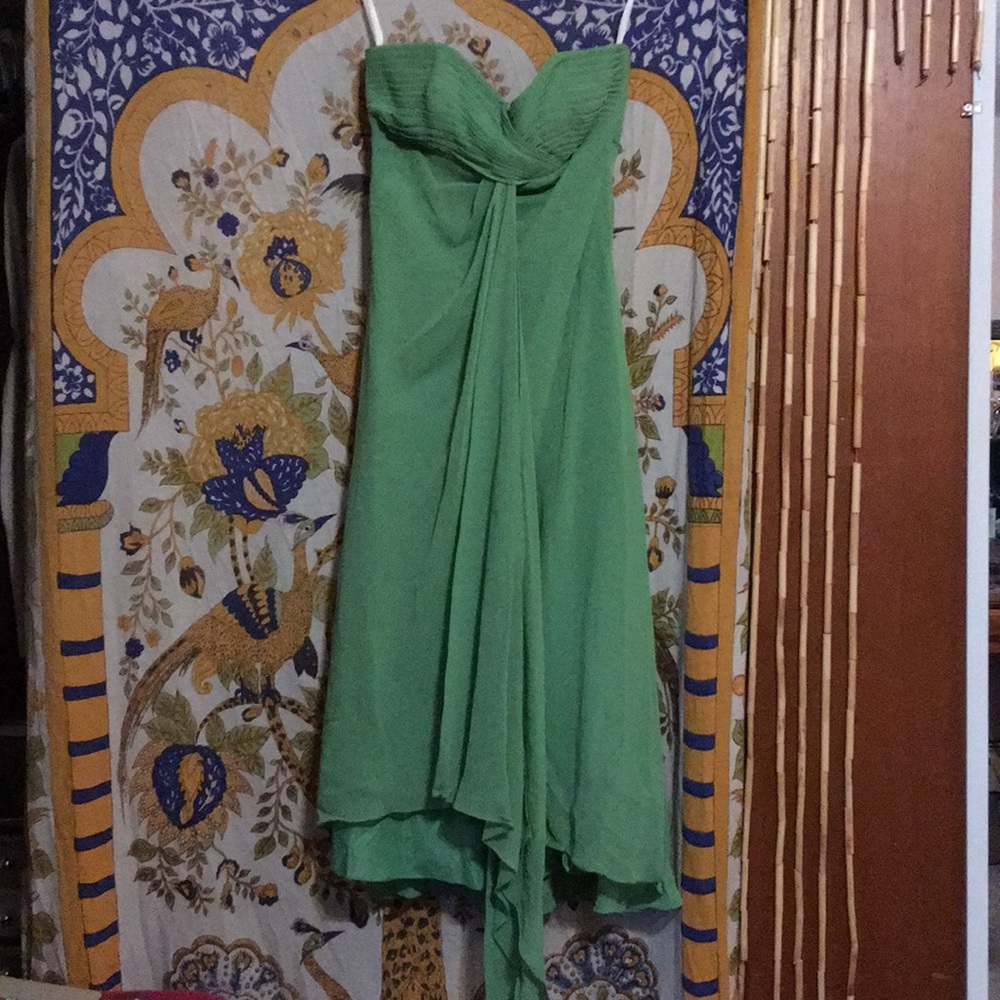 Strapless bridesmaid dress